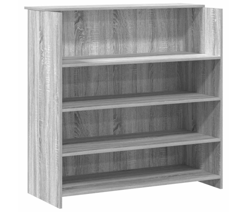 Mostrador de recepción sonoma gris 180x50x103,5 cm