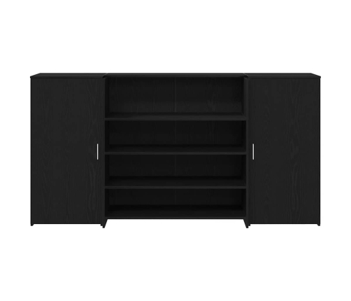 Mostrador de recepción roble negro 200x50x103,5 cm