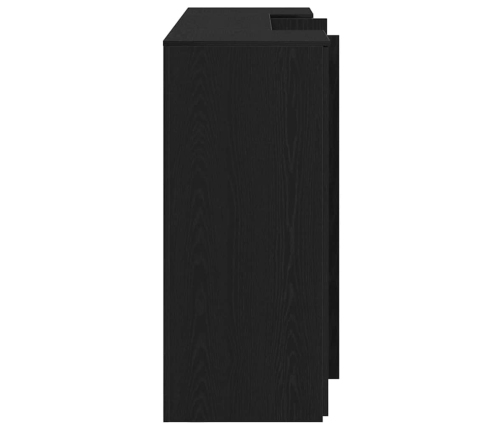 Mostrador de recepción roble negro 200x50x103,5 cm