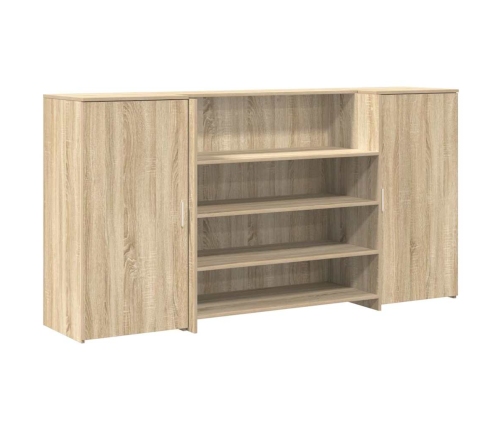 Mostrador de recepción roble sonoma 200x50x103,5 cm