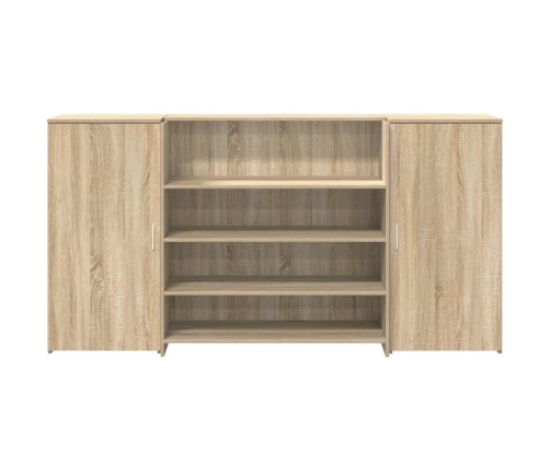 Mostrador de recepción roble sonoma 200x50x103,5 cm