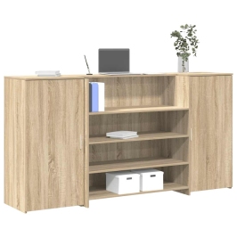 Mostrador de recepción roble sonoma 200x50x103,5 cm