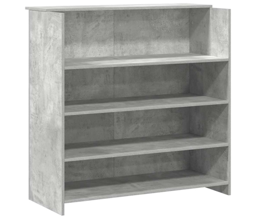 Mostrador de recepción gris hormigón 200x50x103,5 cm