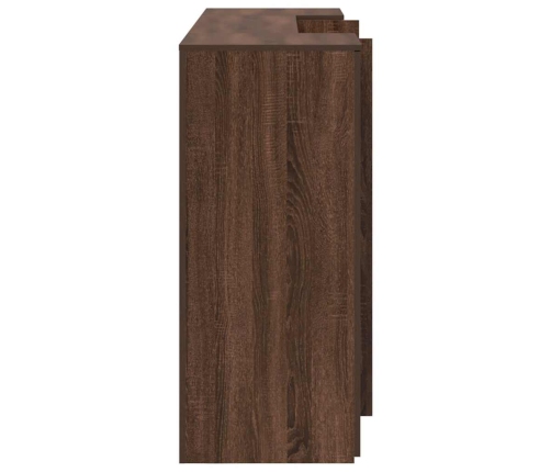 Mostrador de recepción roble marrón 200x50x103,5 cm