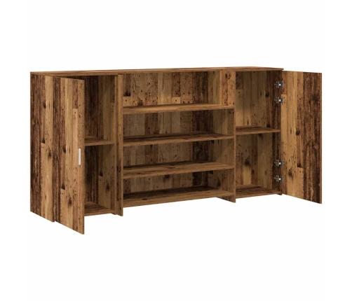 Mostrador de recepción madera vieja 200x50x103,5 cm