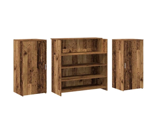 Mostrador de recepción madera vieja 200x50x103,5 cm