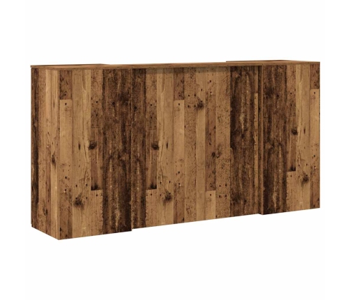 Mostrador de recepción madera vieja 200x50x103,5 cm