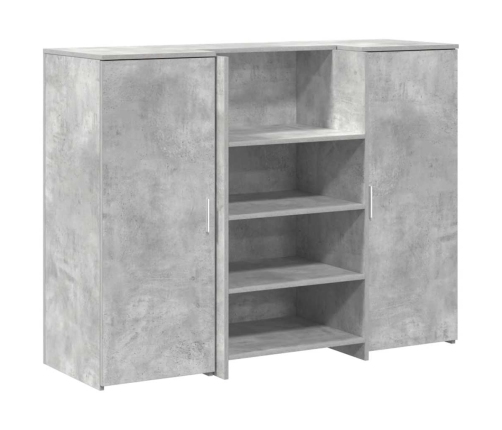 Mostrador de recepción gris hormigón 135x50x103,5 cm