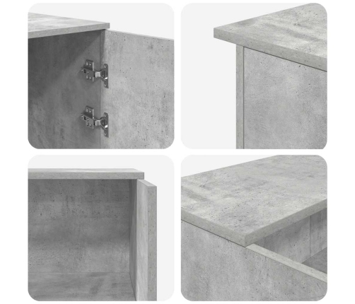 Mostrador de recepción gris hormigón 135x50x103,5 cm