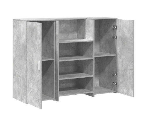 Mostrador de recepción gris hormigón 135x50x103,5 cm