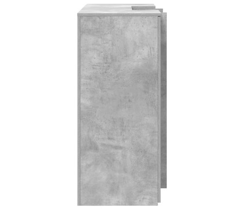 Mostrador de recepción gris hormigón 135x50x103,5 cm