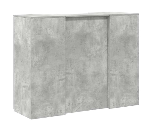 Mostrador de recepción gris hormigón 135x50x103,5 cm