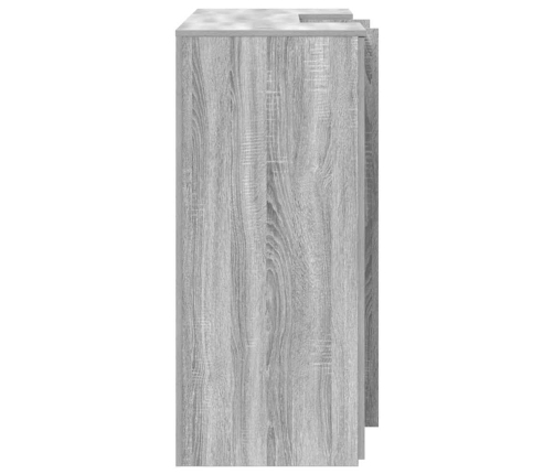 Mostrador de recepción sonoma gris 135x50x103,5 cm