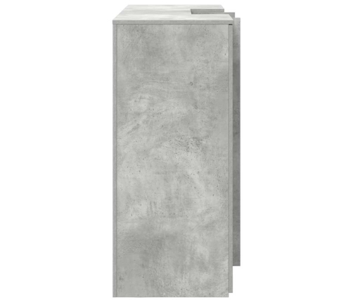 Mostrador de recepción gris hormigón 155x50x103,5 cm