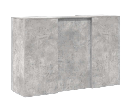 Mostrador de recepción gris hormigón 155x50x103,5 cm