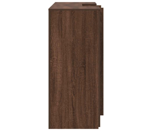 Mostrador de recepción roble marrón 155x50x103,5 cm