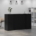 Mostrador de recepción roble negro 180x50x103,5 cm