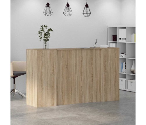 Mostrador de recepción roble sonoma 180x50x103,5 cm