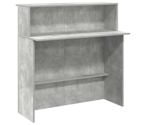 Mostrador de recepción gris hormigón 180x50x103,5 cm