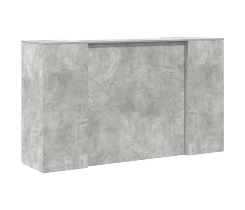 Mostrador de recepción gris hormigón 180x50x103,5 cm