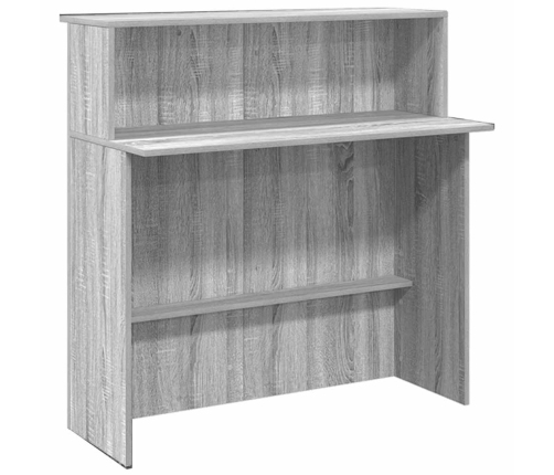 Mostrador de recepción sonoma gris 180x50x103,5 cm