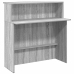 Mostrador de recepción sonoma gris 180x50x103,5 cm