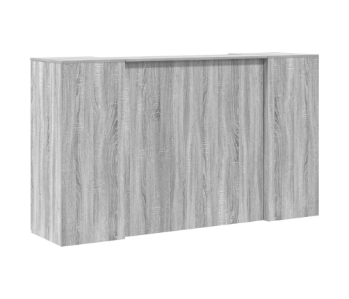 Mostrador de recepción sonoma gris 180x50x103,5 cm