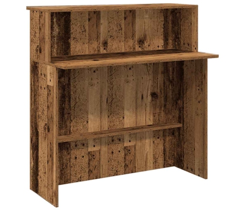 Mostrador de recepción madera vieja 180x50x103,5 cm