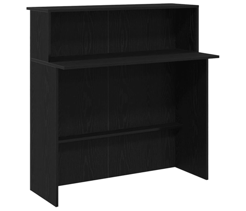 Mostrador de recepción roble negro 200x50x103,5 cm