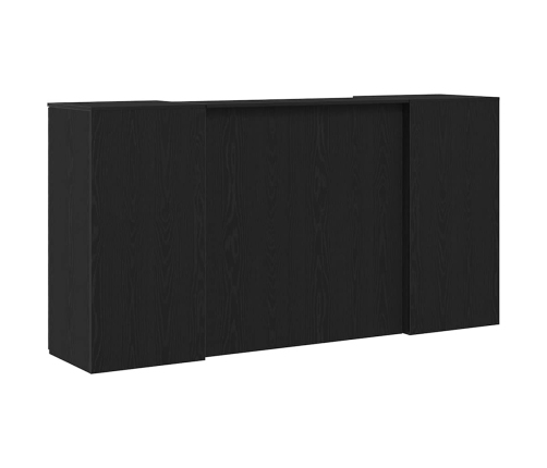 Mostrador de recepción roble negro 200x50x103,5 cm