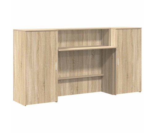 Mostrador de recepción roble sonoma 200x50x103,5 cm