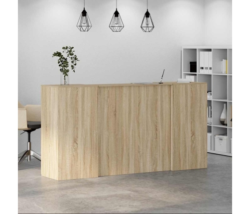 Mostrador de recepción roble sonoma 200x50x103,5 cm