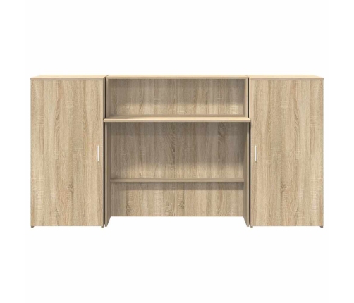 Mostrador de recepción roble sonoma 200x50x103,5 cm