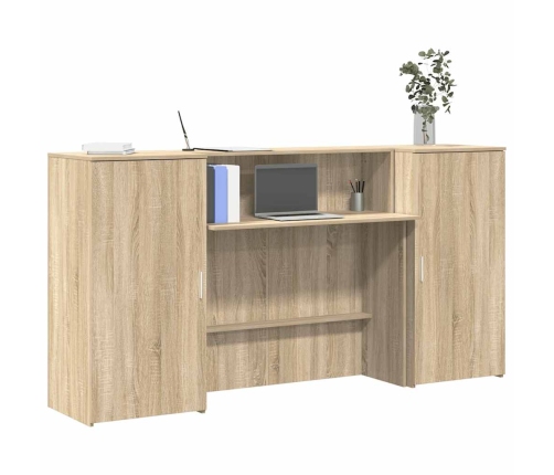 Mostrador de recepción roble sonoma 200x50x103,5 cm