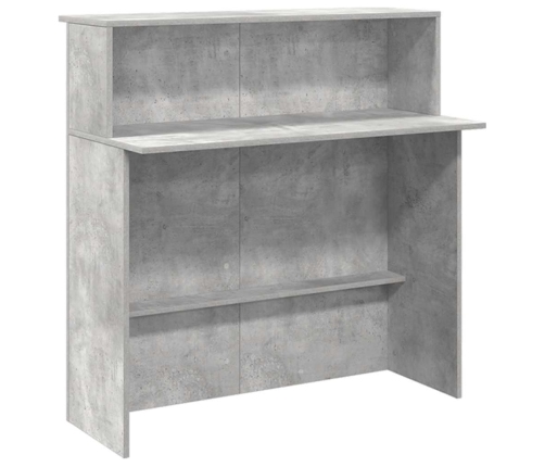 Mostrador de recepción gris hormigón 200x50x103,5 cm