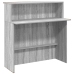 Mostrador de recepción sonoma gris 200x50x103,5 cm