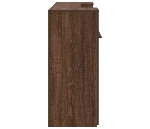 Mostrador de recepción roble marrón 200x50x103,5 cm