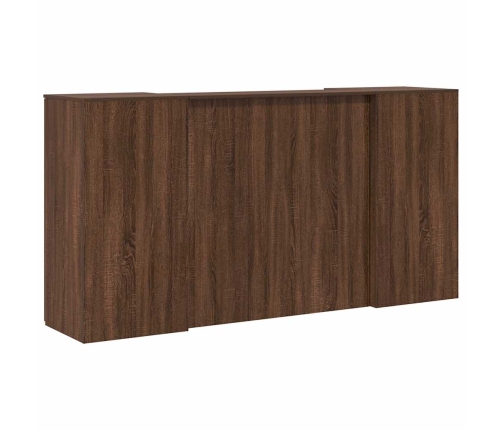 Mostrador de recepción roble marrón 200x50x103,5 cm