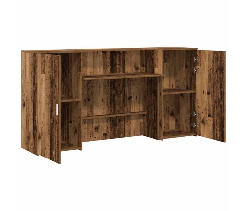 Mostrador de recepción madera vieja 200x50x103,5 cm