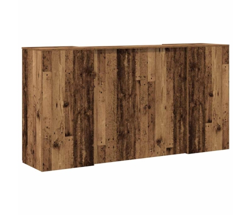 Mostrador de recepción madera vieja 200x50x103,5 cm