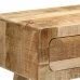 Mesa consola madera maciza de mango rugosa 90x32x75 cm