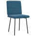 Sillas de comedor 2 unidades terciopelo azul