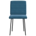 Sillas de comedor 2 unidades terciopelo azul