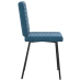 Sillas de comedor 2 unidades terciopelo azul