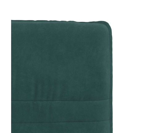 Silla de comedor de terciopelo verde oscuro