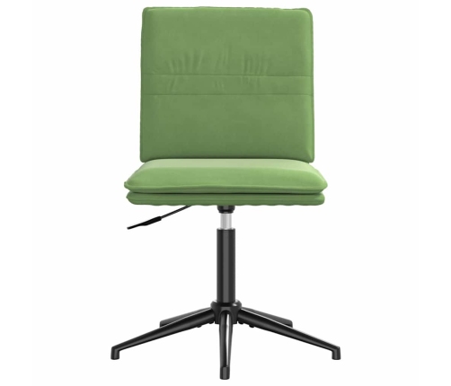 Silla de comedor de terciopelo verde claro