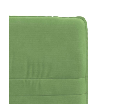 Silla de comedor de terciopelo verde claro