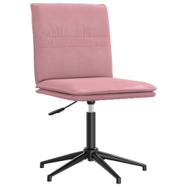 Silla de comedor terciopelo rosa