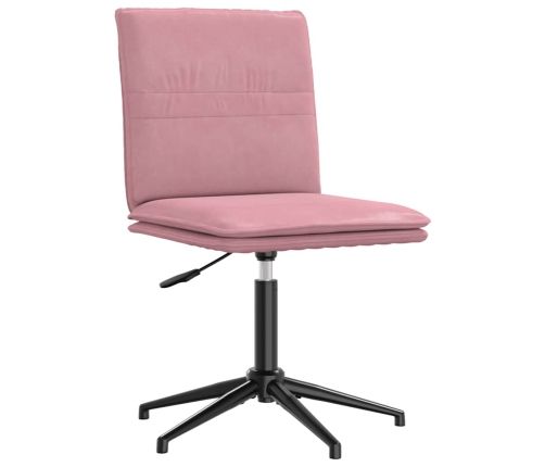 Silla de comedor terciopelo rosa