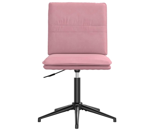 Silla de comedor terciopelo rosa